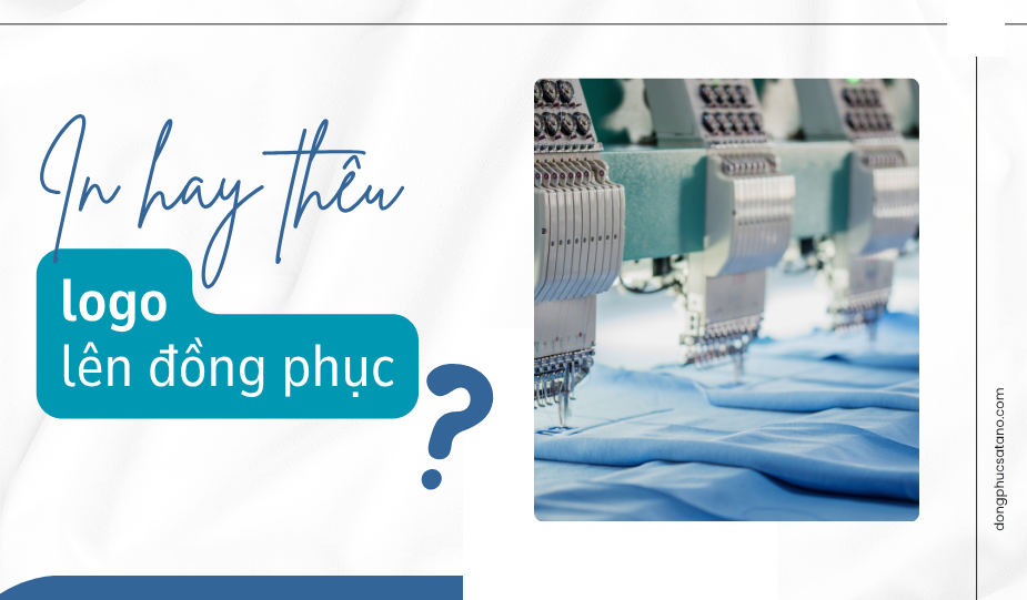 In hay thêu logo lên đồng phục