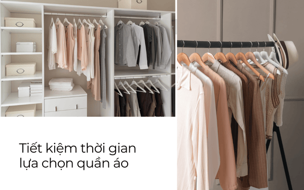 Tiết kiệm thời gian lựa chọn quần áo mỗi sáng