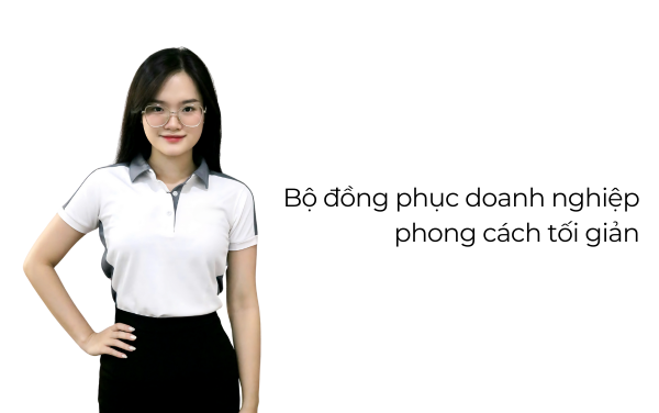 Mẫu đồng phục polo và chân váy zip tối giản